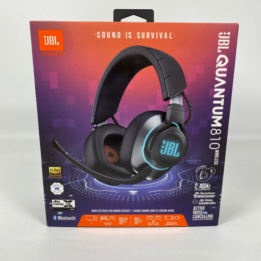 New JBL Quantum 810 Wireless Noise-Cancelling Wireless Over-Ear Gaming Headset