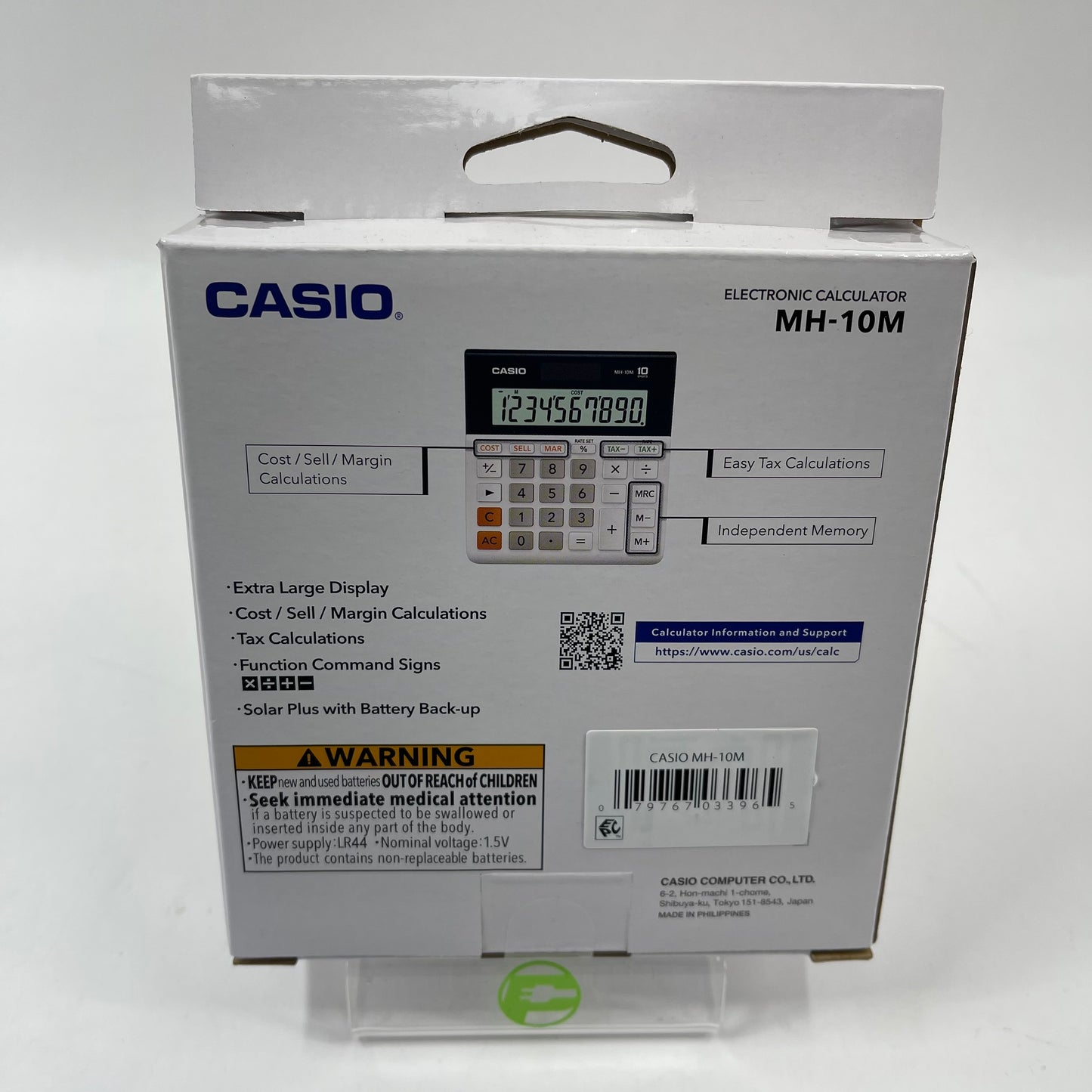 New Casio MH-10M Wide Display Desktop Calculator