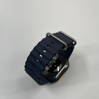 Unlocked Apple Watch Ultra 2 49MM Black Titanium Anchor Blue Ocean Band