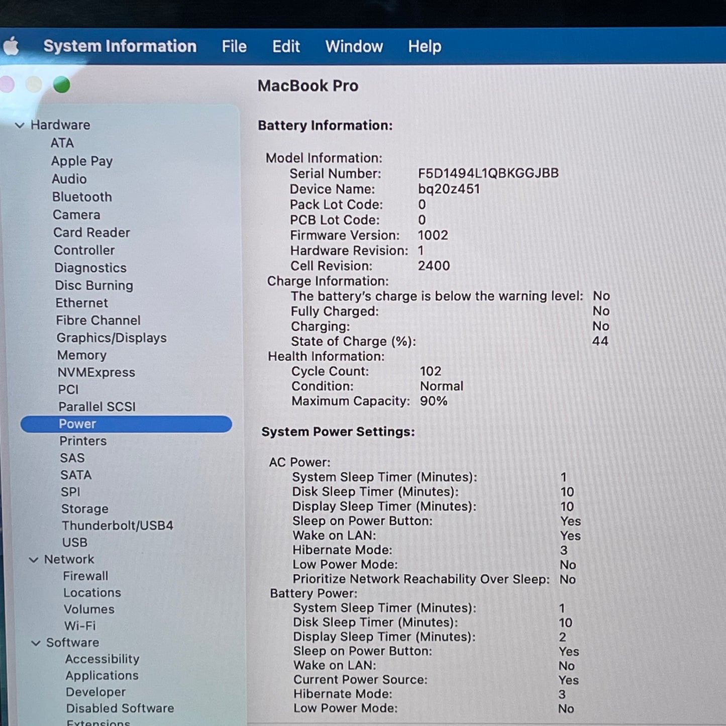 2020 Apple MacBook Pro 13.3" M1 8C GPU 3.2GHz 8GB RAM 256GB SSD MYDA2LL/A