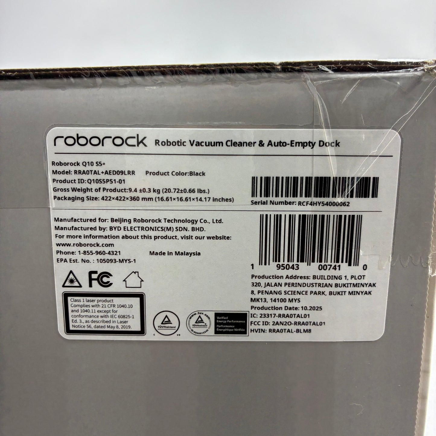 New Roborock Q10 Series Vacuum Cleaner & Auto Empty Dock RRA0TAL