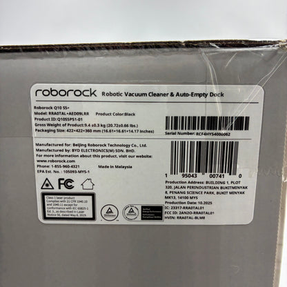 New Roborock Q10 Series Vacuum Cleaner & Auto Empty Dock RRA0TAL