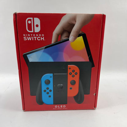 Nintendo Switch OLED Video Game Console HEG-001 Neon Red/Neon Blue