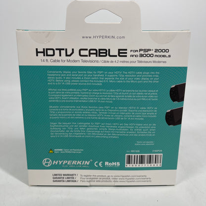 New Hyperkin 14" HDTV Cable For Sony PSP Model 2000 & 3000 HDMI Adapter M07409