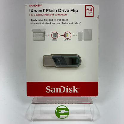 New SanDisk iXpand Flash Drive Flip 64GB USB/Lightning Flash Drive