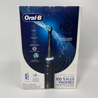 New Oral-B iO Series 5 Rechargeable Electric Toothbrush Black iO5 Black