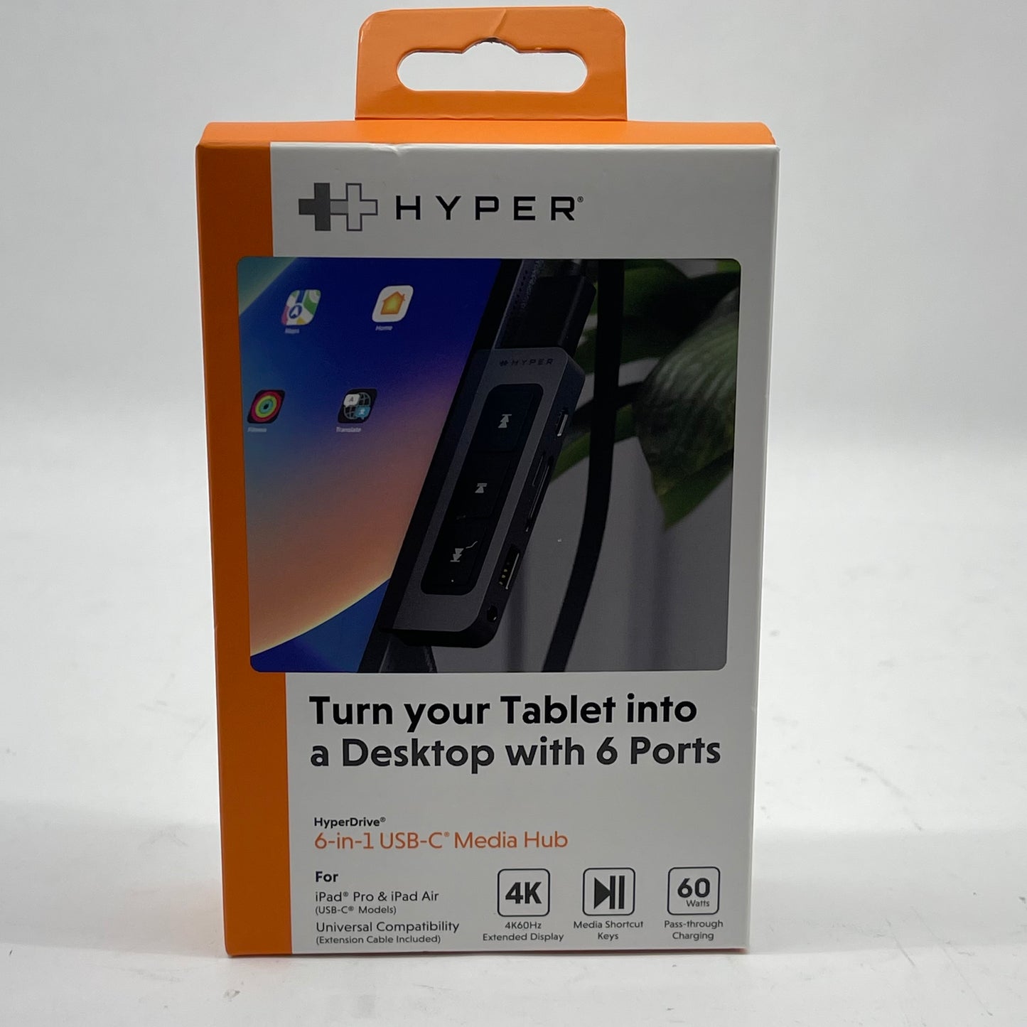 New Hyper HyperDrive 6-In-1 USB-C Media Hub HD449WM For iPad Pro/iPad Air
