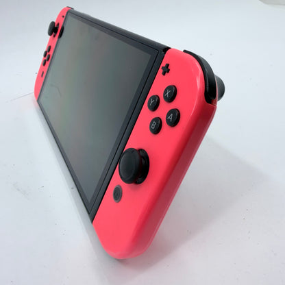 Nintendo Switch OLED Video Game Console HEG-001 Neon Red