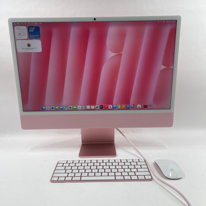 2024 Apple iMac 24" M4 4.5GHz 16GB RAM 256GB SSD Pink MWUG3LL/A