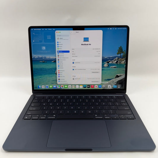 2022 Apple MacBook Air 13.6" M2 8C GPU 3.5GHz 8GB RAM 256GB SSD MLY33LL/A