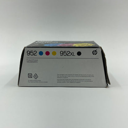 New HP 952 XL 4-Pack N9K28AN Black, Yellow, Cyan and Magenta Ink Cartridge