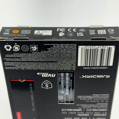 New Western Digital WD Black SN850X 2TB 2280mm M.2 NVMe Gen 4.0 x 4 SSD