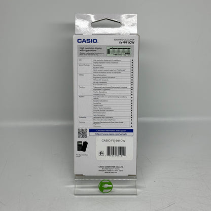New Casio Graphing Calculator FX-991CW