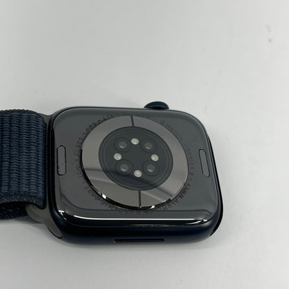 Factory Unlocked Apple Watch Series 9 45MM Midnight Aluminum Blue Sport Loop