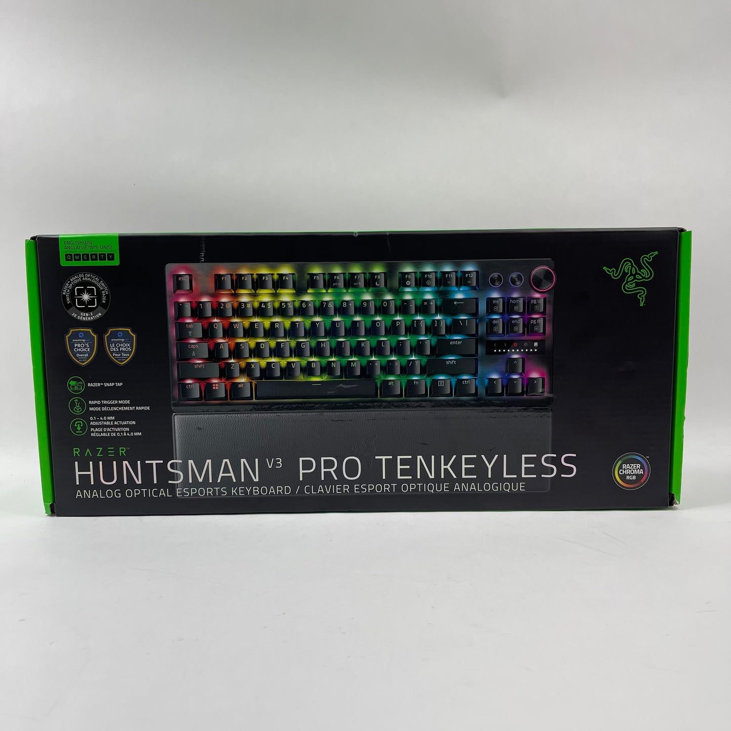 New Razer Huntsman v3 Pro Tenkeyless Gaming Keyboard RZ03-04980200-R3U1