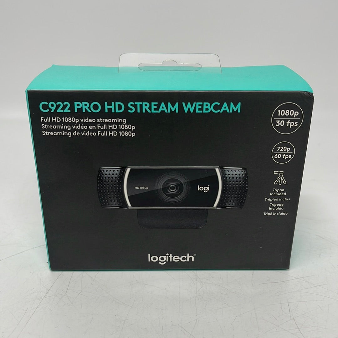 New Logitech C922 Pro HD Stream Webcam 1080p 960-001087