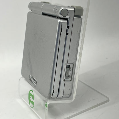 Nintendo Game Boy Advance SP Handheld Game Console Only AGS-001 Platinum Silver