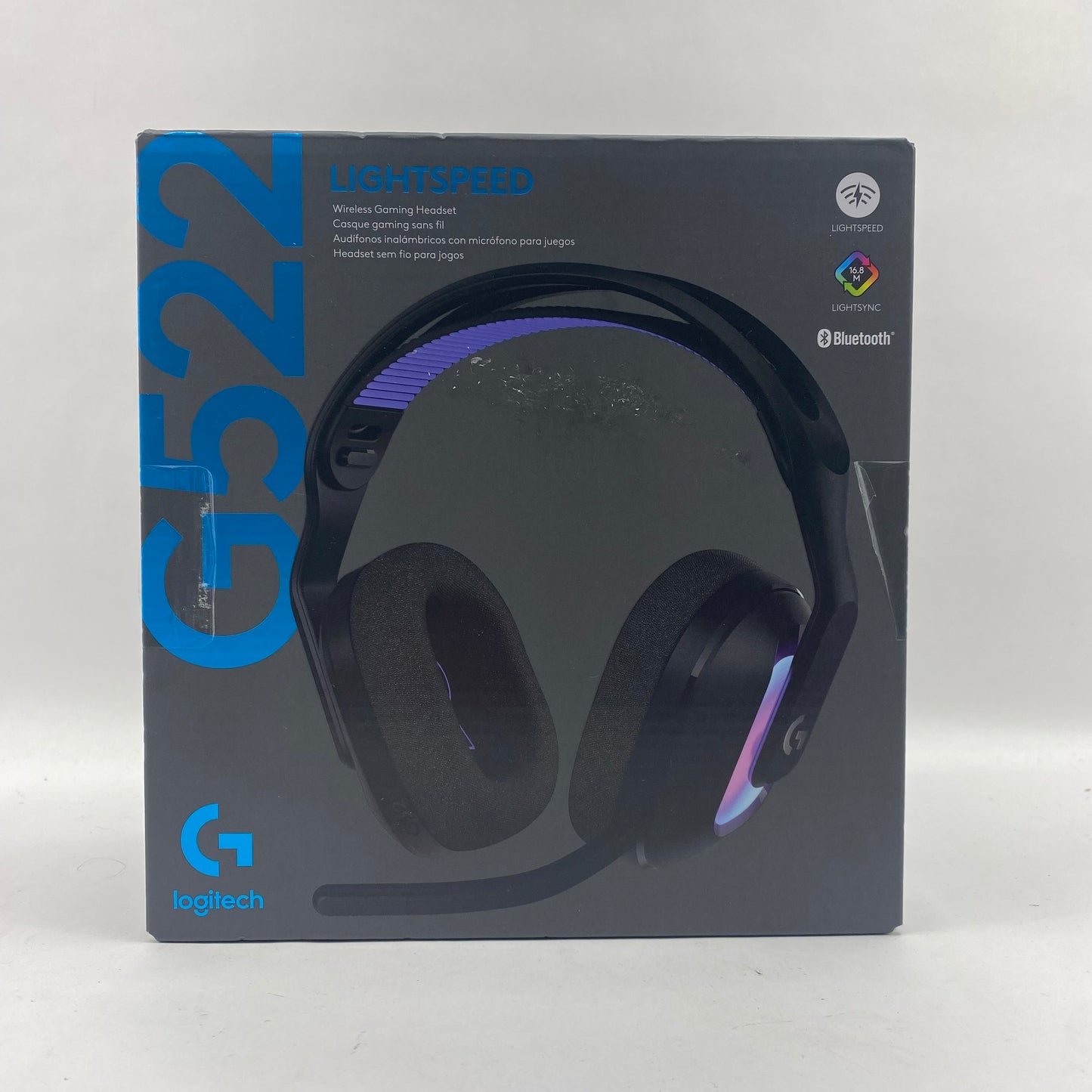 New Logitech G522 Lightspeed Wireless Gaming Headset Black Multi-Platform