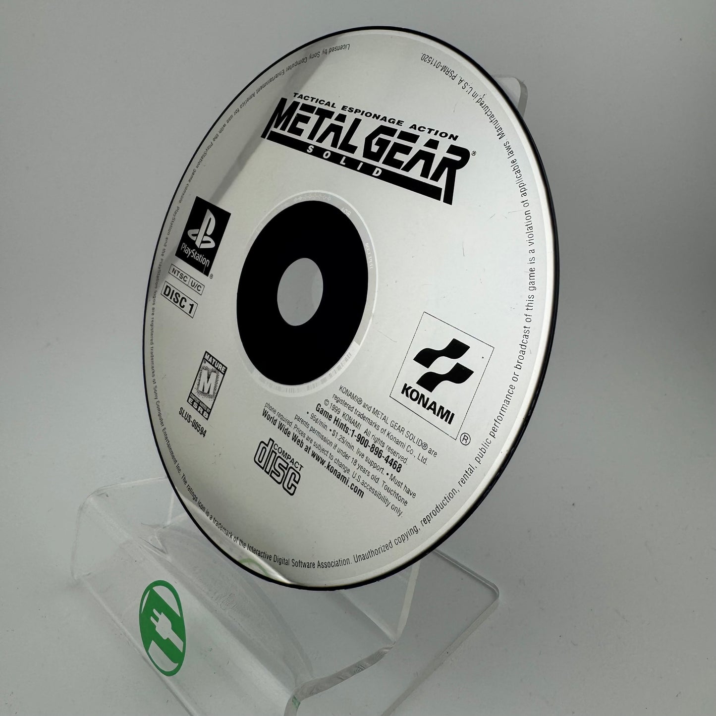 Metal Gear Solid (Sony PlayStation 1 PS1, 1998) Discs Only
