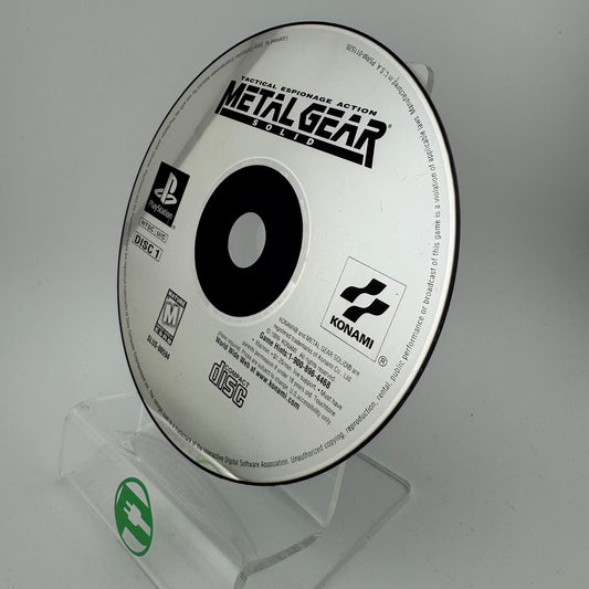 Metal Gear Solid (Sony PlayStation 1 PS1, 1998) Discs Only