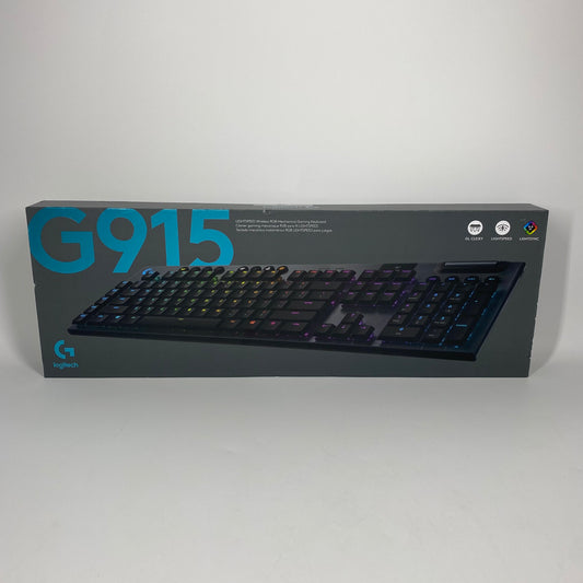 New Logitech G915 Lightspeed Wireless RGB Mechanical Gaming Keyboard 920-009103