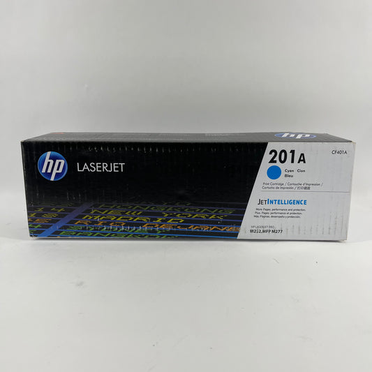 New HP 201A CF401A Cyan LaserJet Toner Cartridge