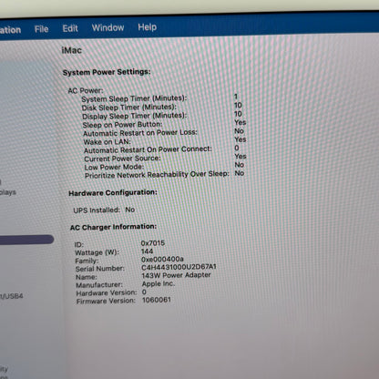 2024 Apple iMac 24" M4 10 Core 4.5GHz 16GB RAM 256GB SSD Purple A3137