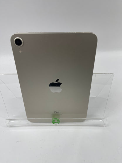 WiFi Only Apple iPad Mini 6th Gen 64GB Starlight MK7P3LL/A