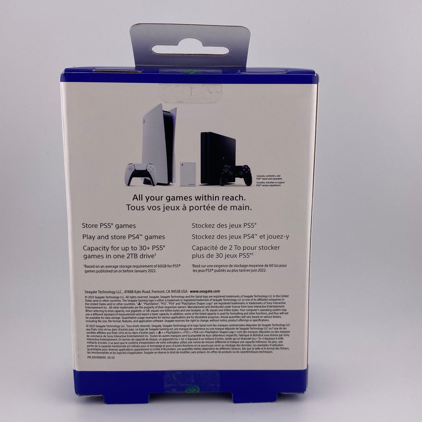 New Seagate Portable Game Drive 2TB Micro USB-B to USB-A HDD For PS4 / PS5