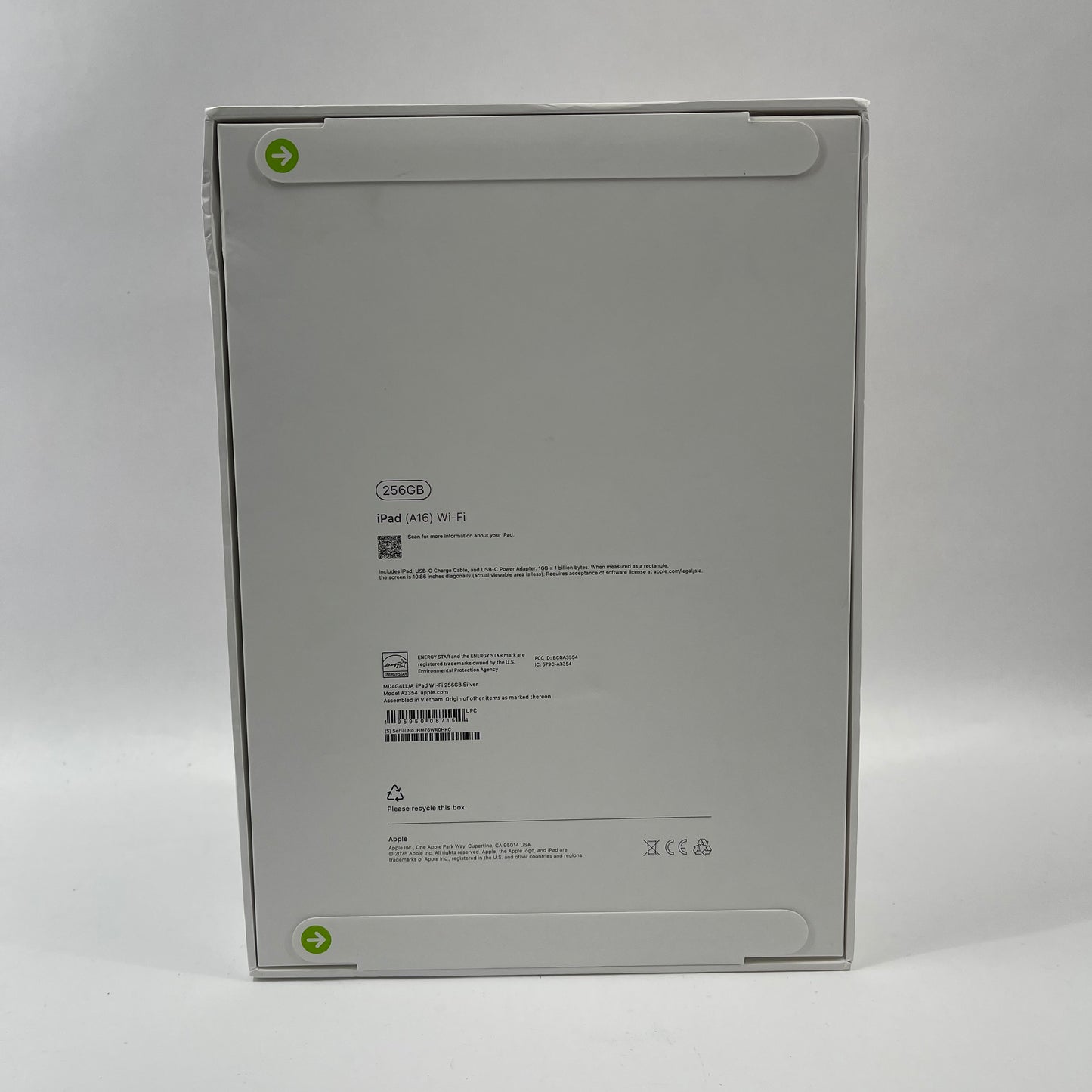 New WiFi Only Apple iPad 11" (A16) 256GB Silver MD4G4LL/A