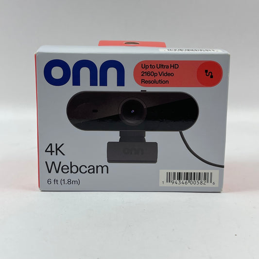New Onn 6' 4K UHD Webcam 100162478