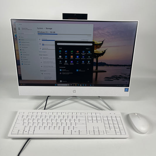 HP All-In-One 22-DD0143W Pentium Silver J5040 2.0GHz 8GB RAM 128GB SSD