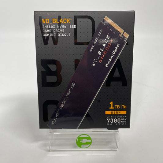 New Western Digital WD SN850X 1TB M.2 2280 PCIe Gen4 NVMe SSD WDBB9G0010BNC