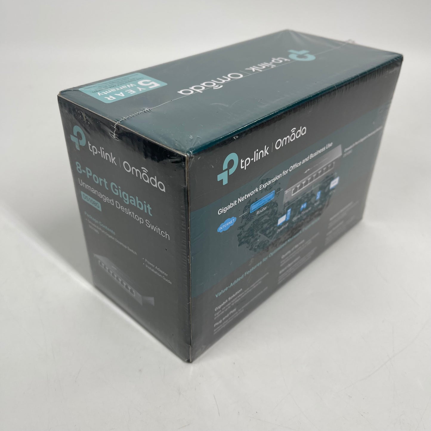 New TP-Link DS108G 8-Port Gigabit Unmanaged Desktop Switch 0130600247