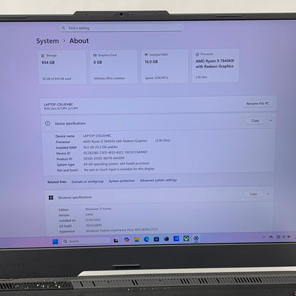 Asus ROG Strix G17 17.3" Ryzen 9 7845HX 3.0GHz 16GB RAM 1TB SSD GeForce RTX 4060