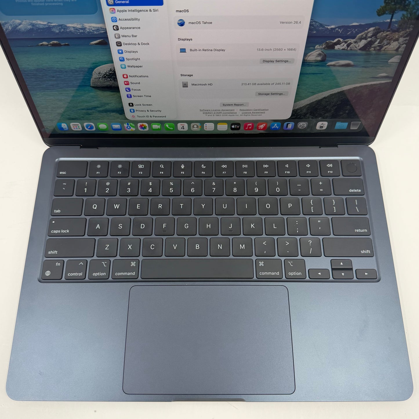 2024 Apple MacBook Air 13.6" M3 8C GPU 4.0GHz 8GB RAM 256GB SSD MRXV3LL/A