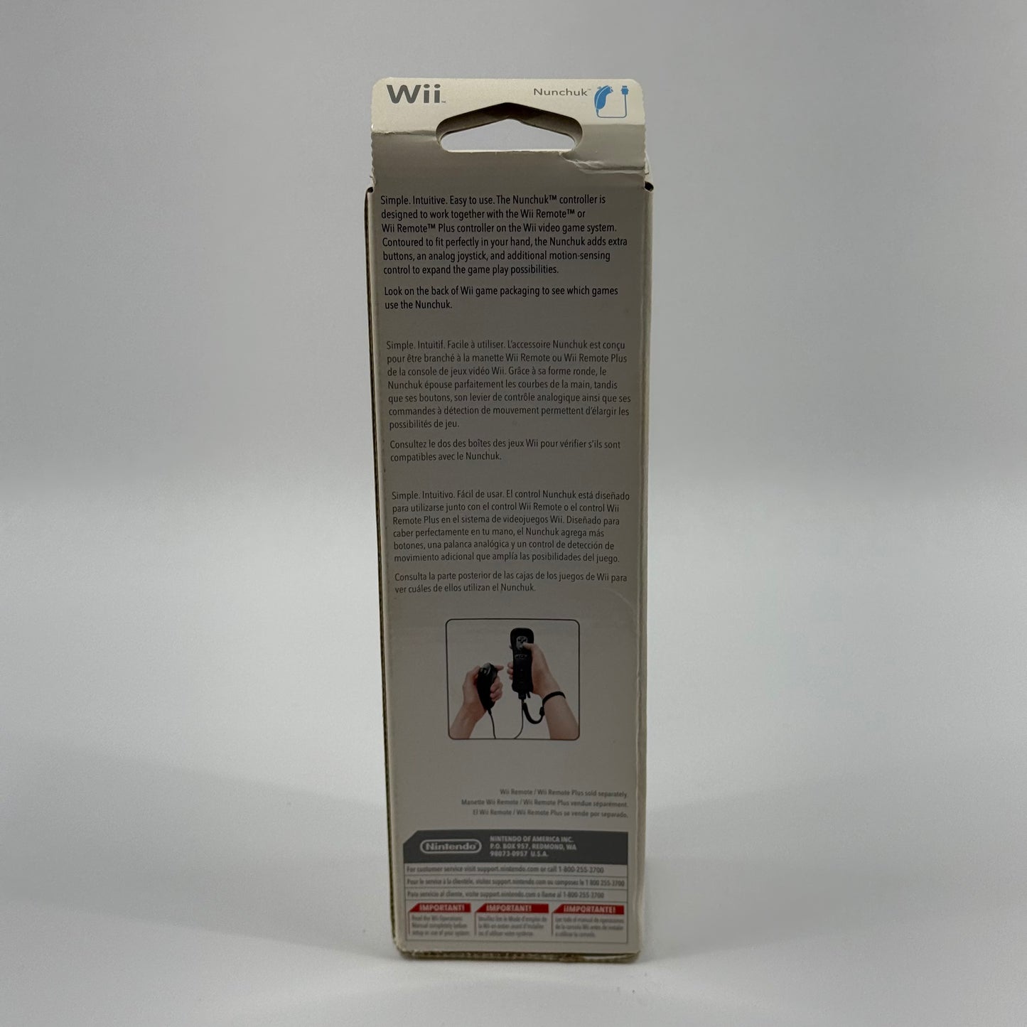 New Nintendo Nunchuk Controller RVL-004 Black