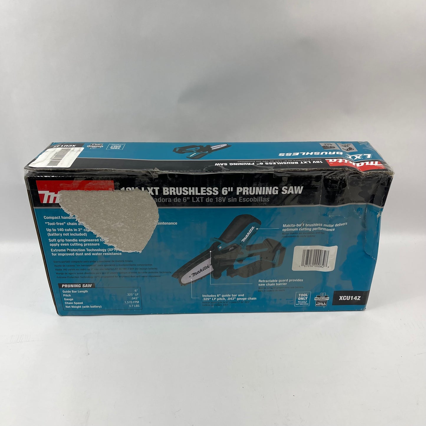 New Makita XCU14Z 18V LXT Brushless 6" Pruning Saw