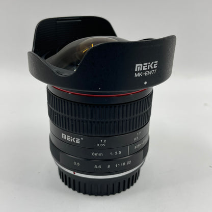 Meike Fisheye Lens 8mm f/3.5 For Canon EF Mount Fixed/Prime Lens
