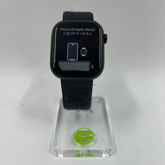 Unlocked Apple Watch Series 10 46MM Jet Black Aluminum Midnight Sport Loop