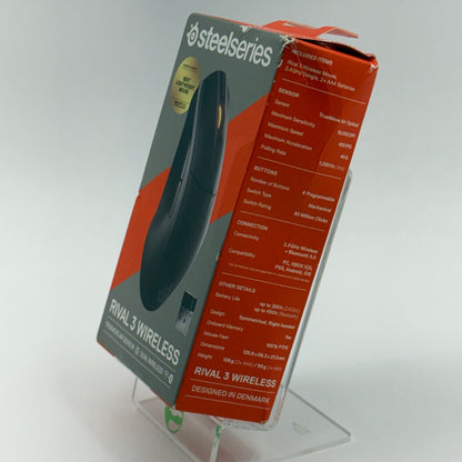 New SteelSeries Rival 3 Wireless Gen 2 Black 62687 Wireless Gaming Mouse