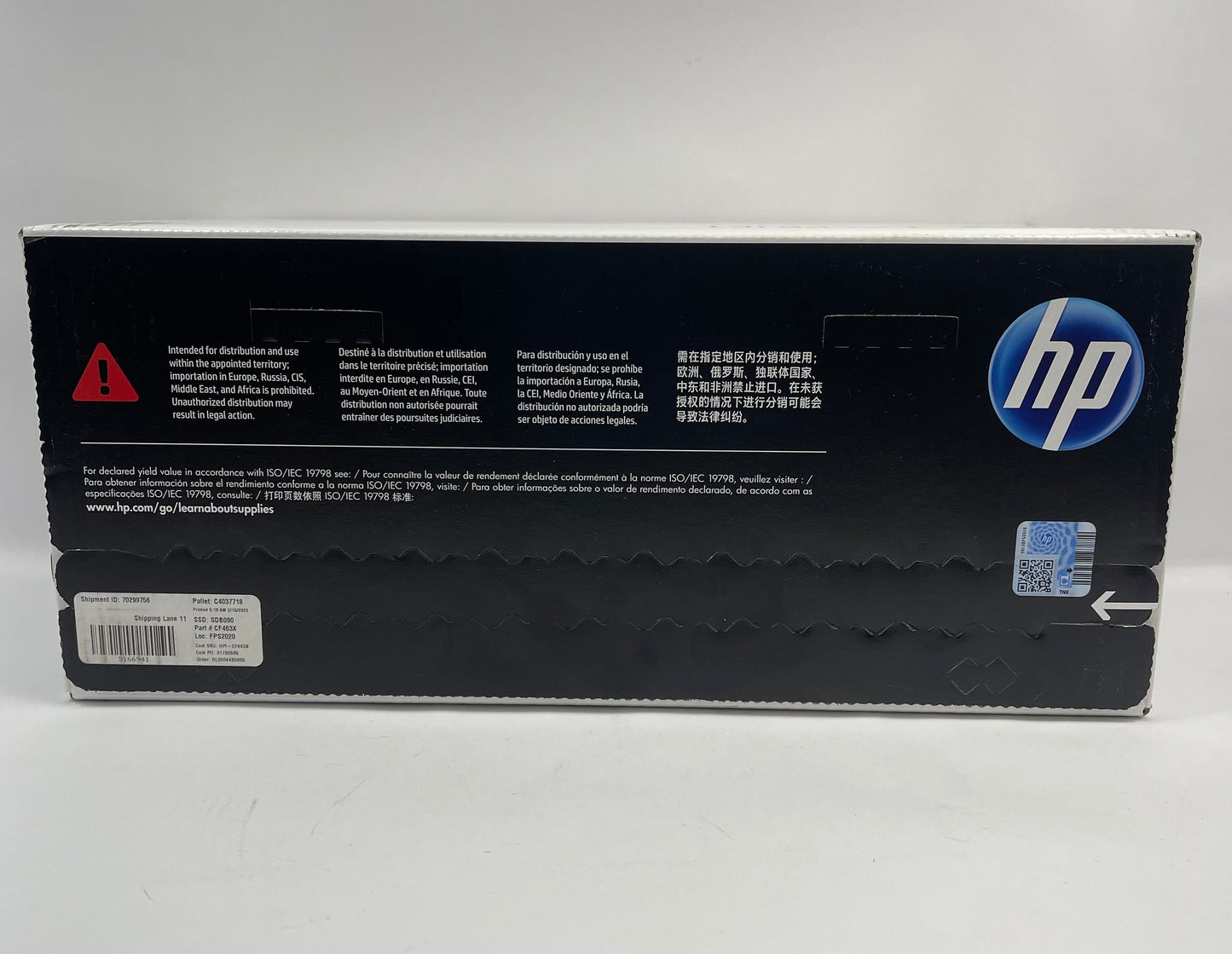 New HP 656X CF463X Magenta Toner Cartridge Prod Date Oct 2022