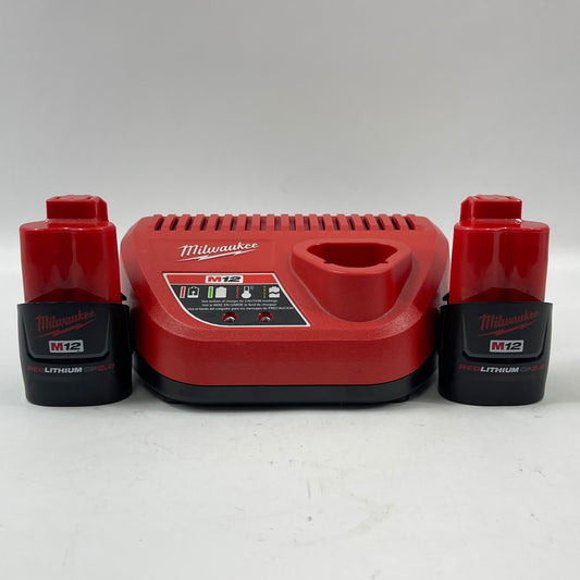 Milwaukee 48-11-2420 M12 12V Batteries and Charger