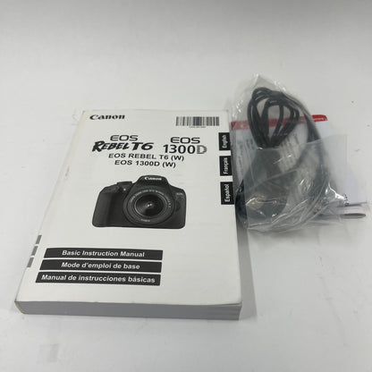Canon EOS Rebel T6 18.0MP Digital SLR DSLR Camera