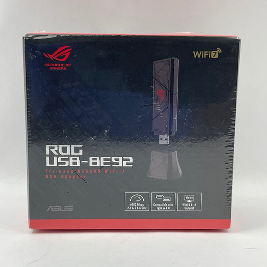 New Asus ROG USB-BE92 Tri-Band BE6500 WiFi 7 USB Adapter