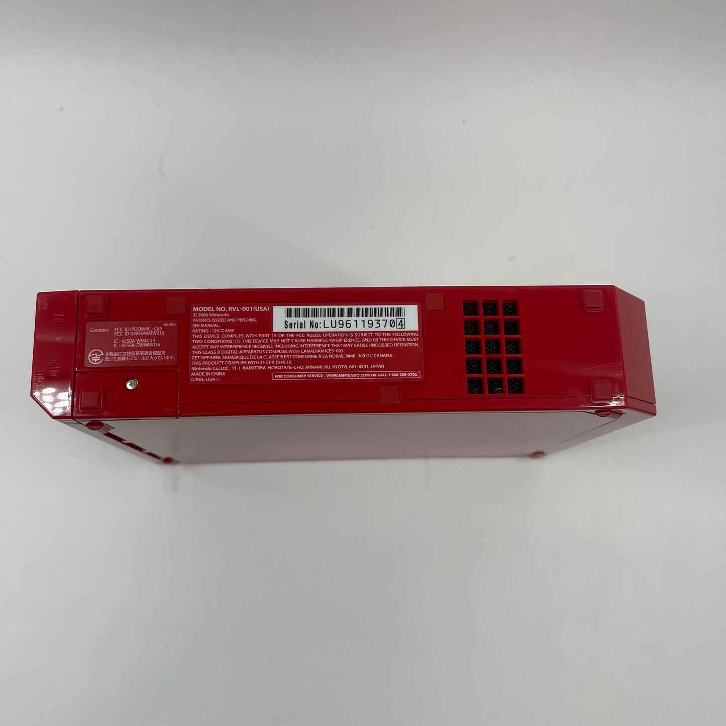 Nintendo Wii Game Console RVL-001 Super Mario Bros 25th Anniversary with Game