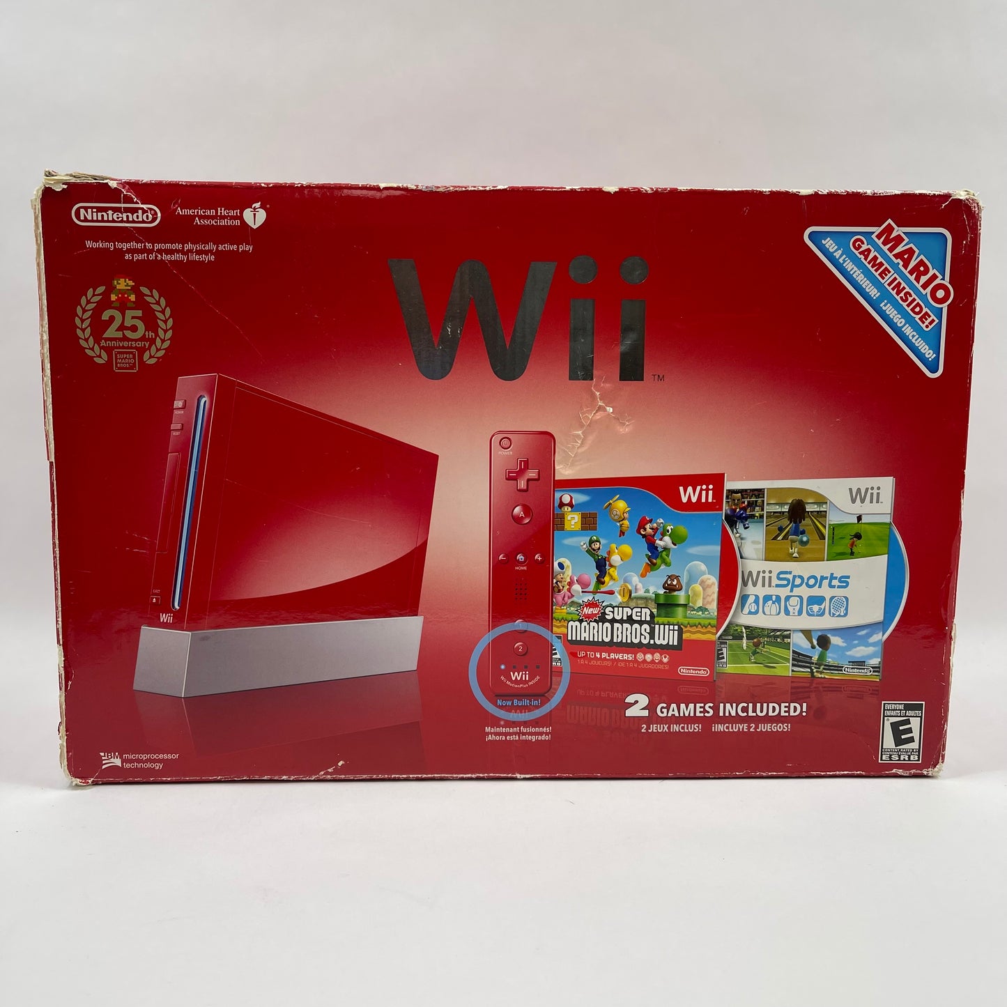 Nintendo Wii Video Game Console RVL-001 25th Anniversary Mario Red Edition