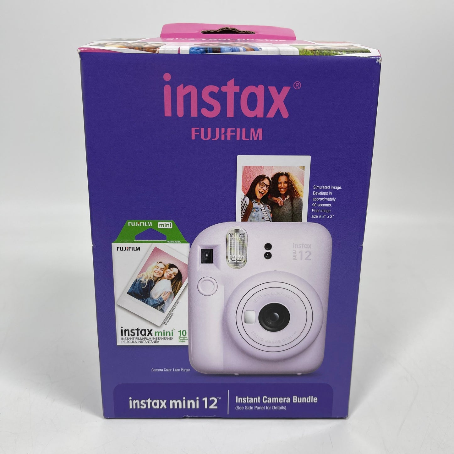 New Fujifilm Instax Mini 12 Instant Camera Bundle Purple