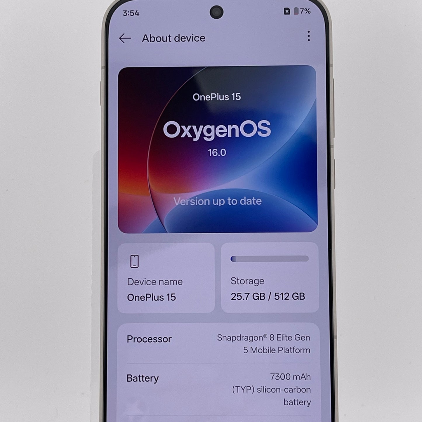Factory Unlocked OnePlus 15 512GB 16 Sandstorm CPH2749