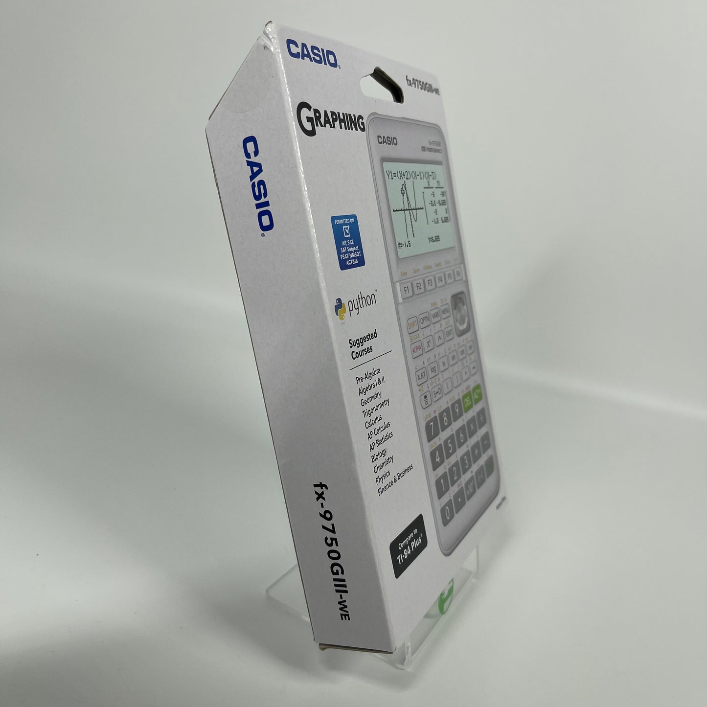 New Casio FX-9750G111 Graphing Calculator FX-9750GIII-WE White